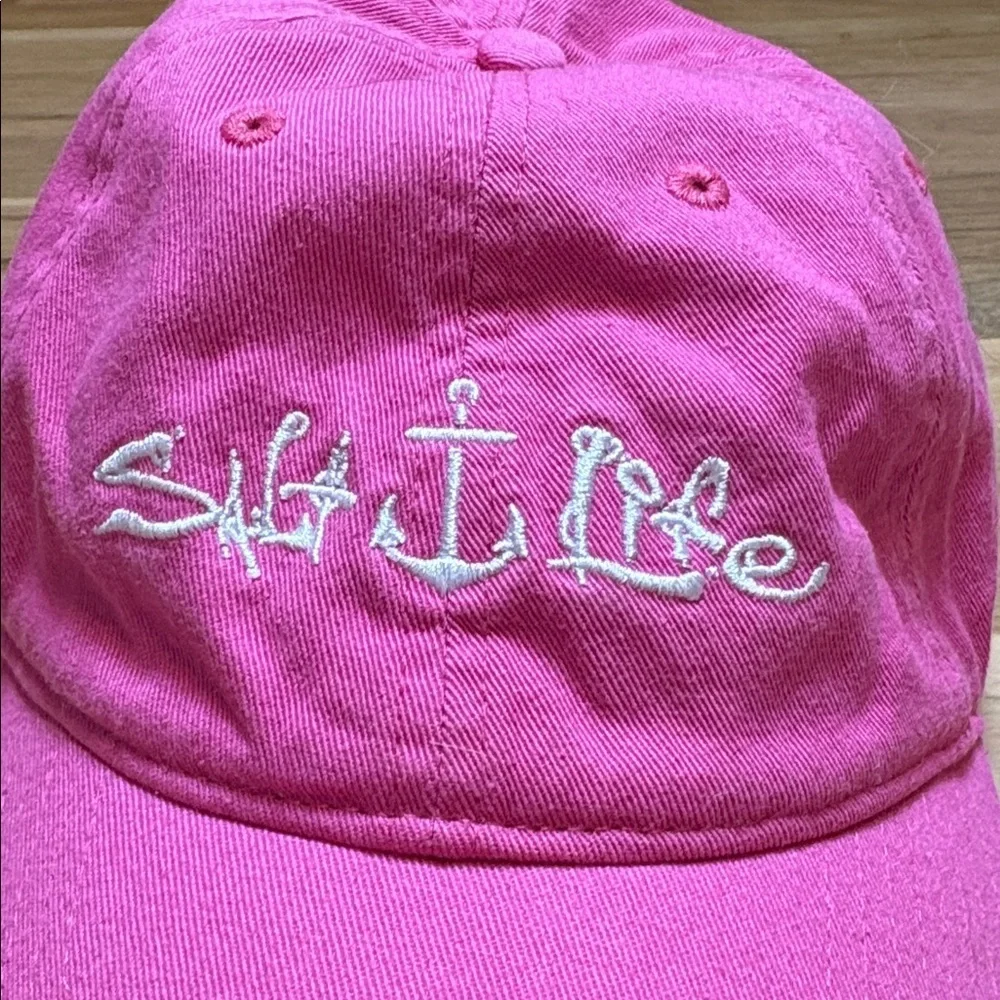 Salt Life Live Salty Fuchsia Baseball Cap Women’s OS - Picture 2 of 8